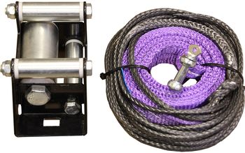Plow lift strap kit: for a winch