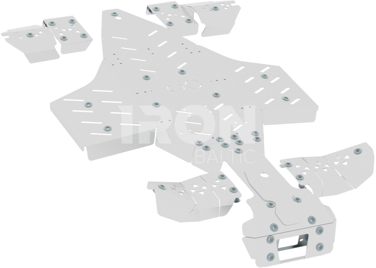 Skid plate full set (aluminium): Polaris Sportsman: XP 1000 (2017+)