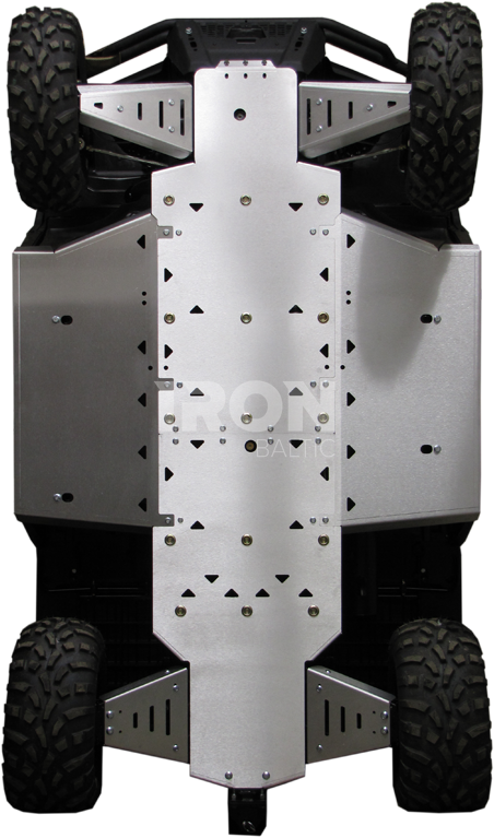 Skid plate full set (aluminium): Polaris Ranger 900 Diesel: Polaris Ranger 800 HO