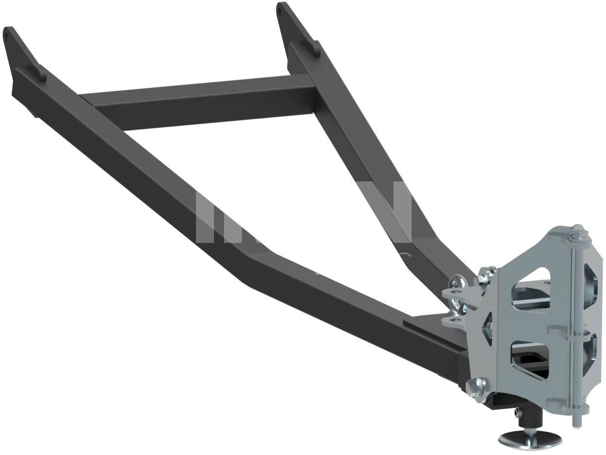 Mid-mount push tubes for: G2 V-Plow 1500 mm / 1800 mm blades