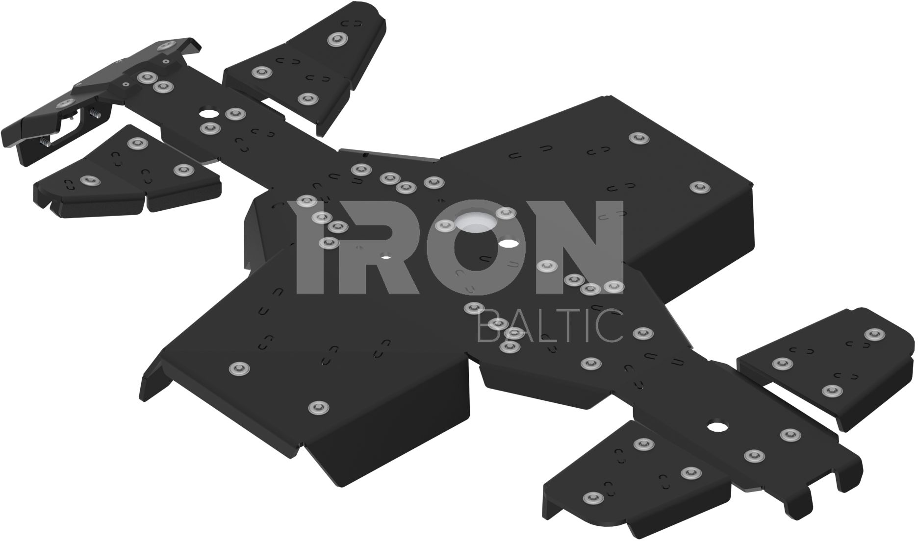 Skid plate full set (HDPE plastic): Segway Snarler AT5 S