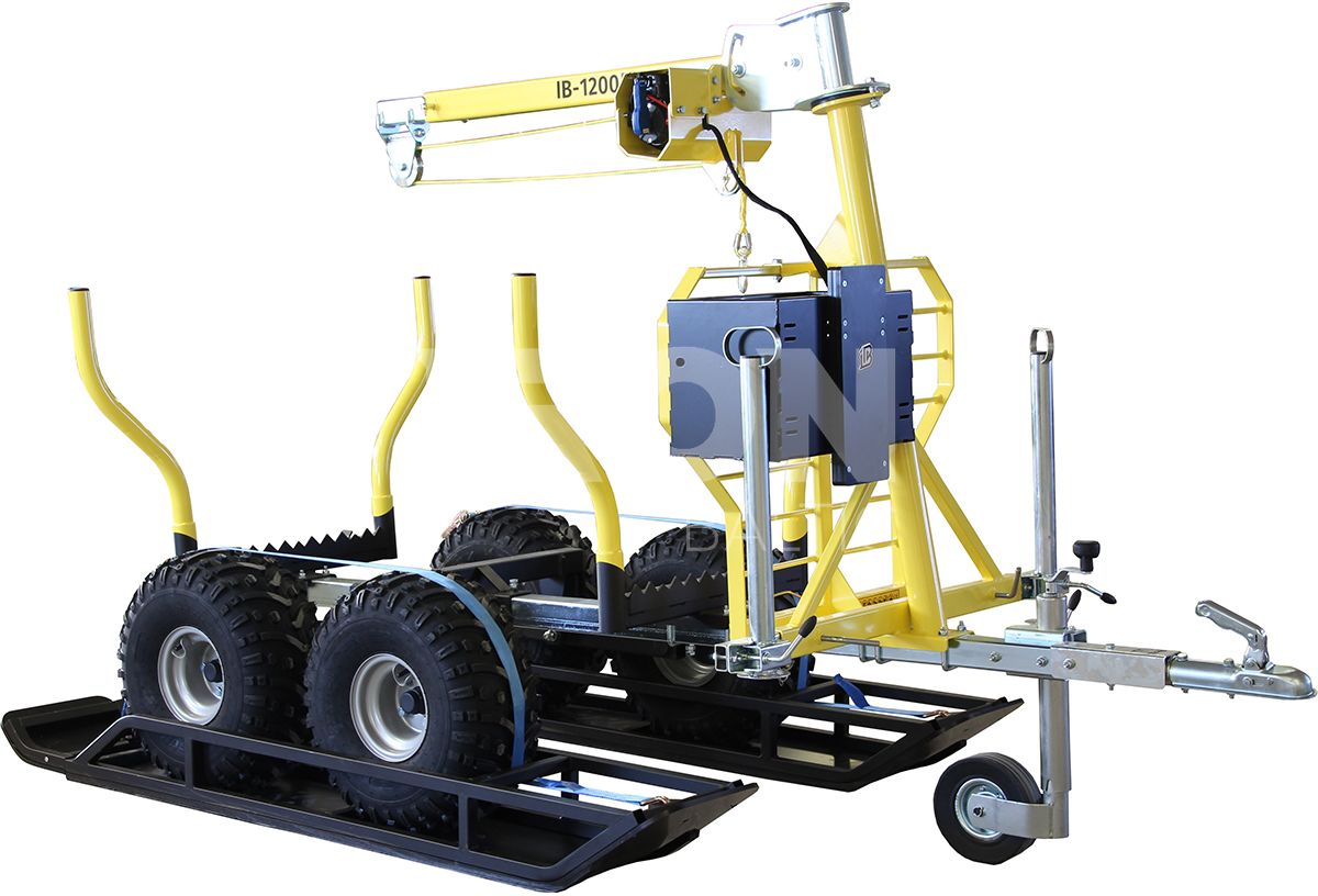 Trailer skis: ( 2 axle trailer ): adjustable width: road & offroad tyres