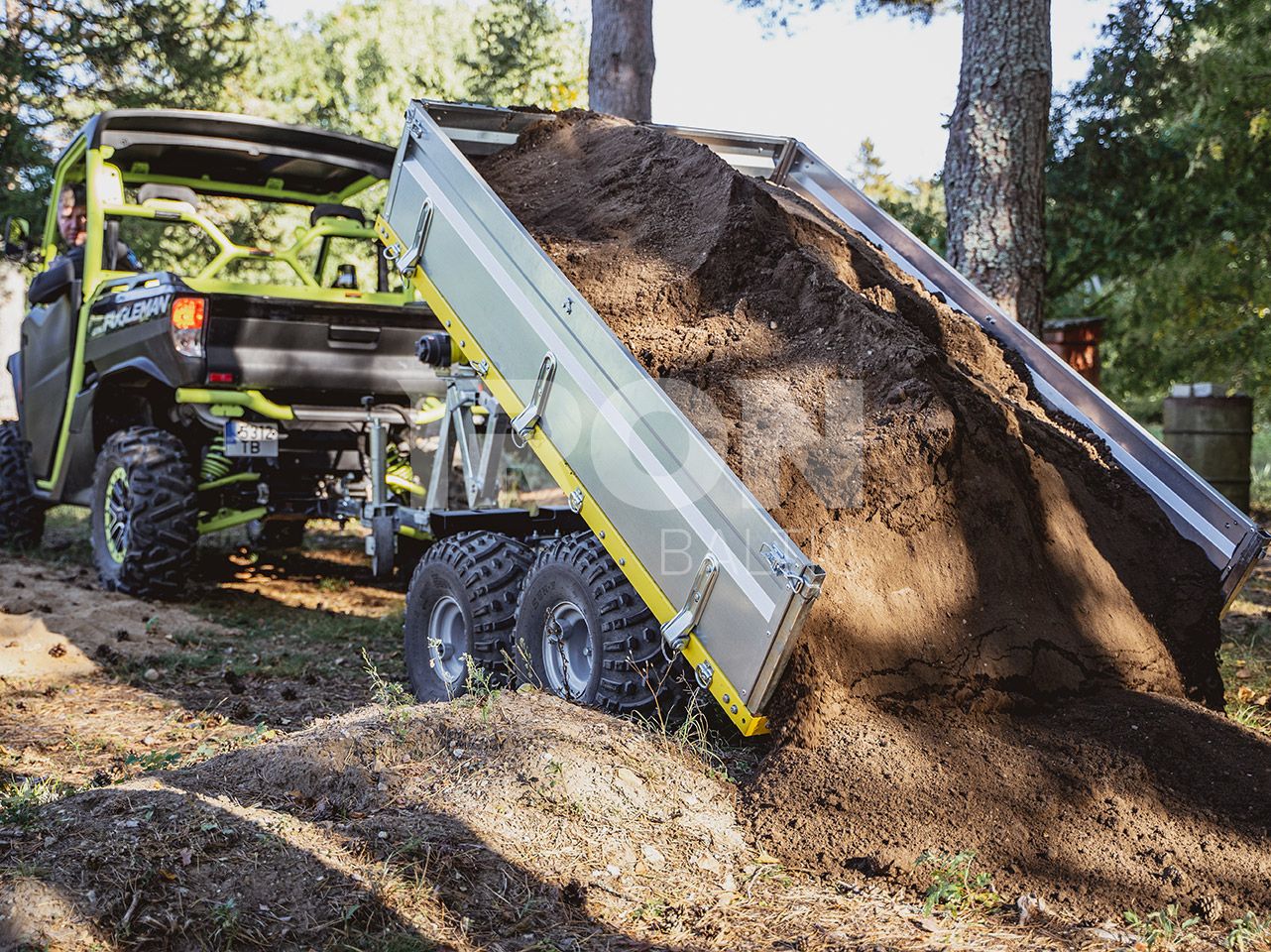 Flatbed Dump Trailer: FD-1200