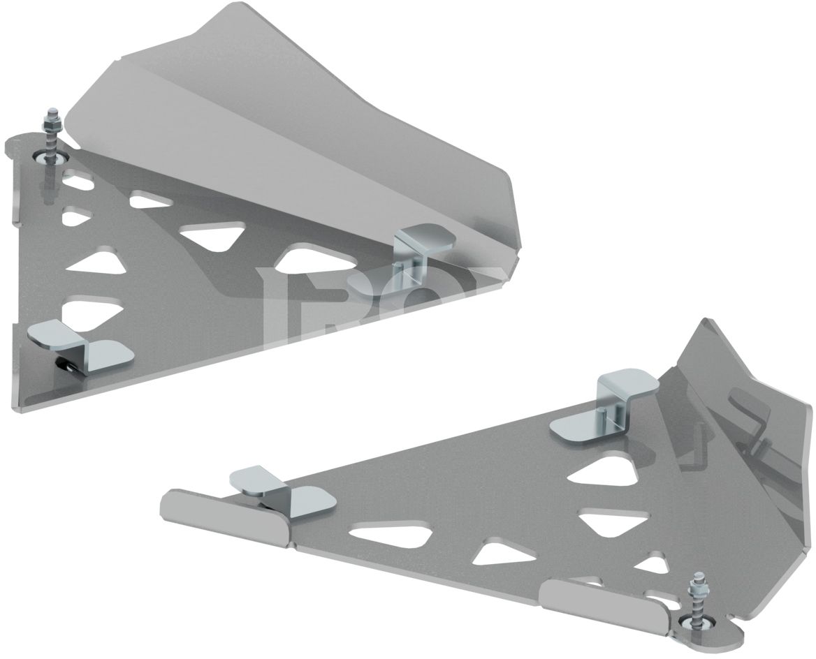 Al. front A-arm guards (pair)