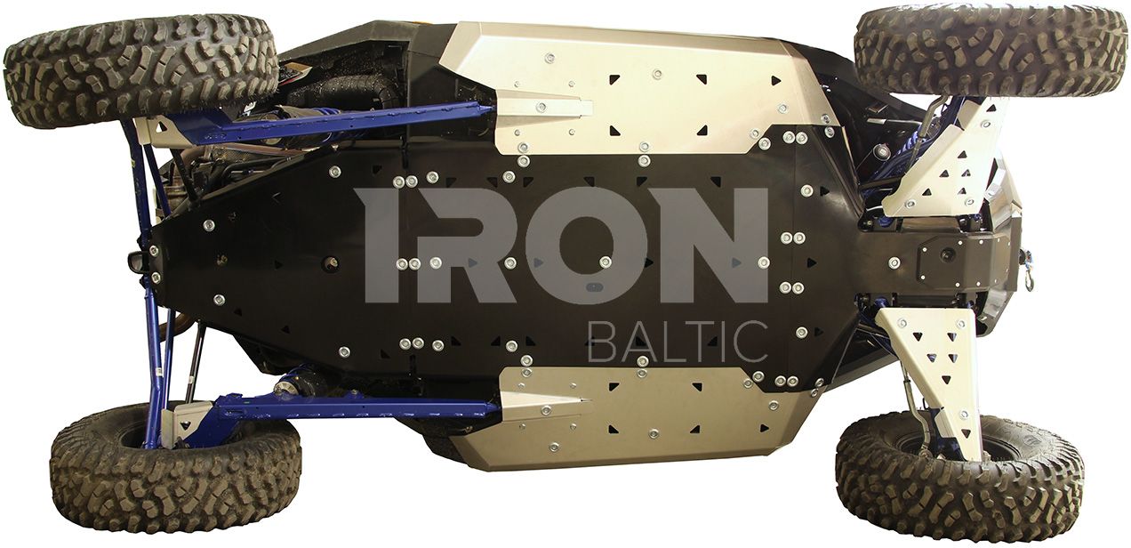 Skid plate full set (aluminium / plastic): Polaris RZR PRO XP