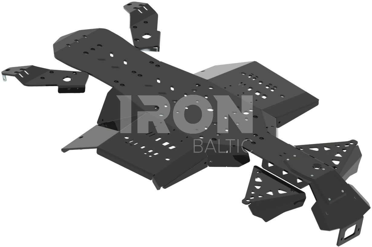 Skid plate full set (plastic): CanAm G2 Outlander MAX: 450 / 500 / 570: Outlander L MAX