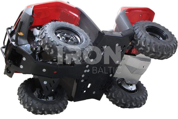 Skid plate full set (plastic): Honda TRX 420 FA / FE / FM: (2014+)