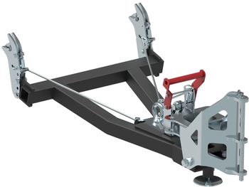 Front mount quick attach push tube (narrow): V-Plow G2 1500