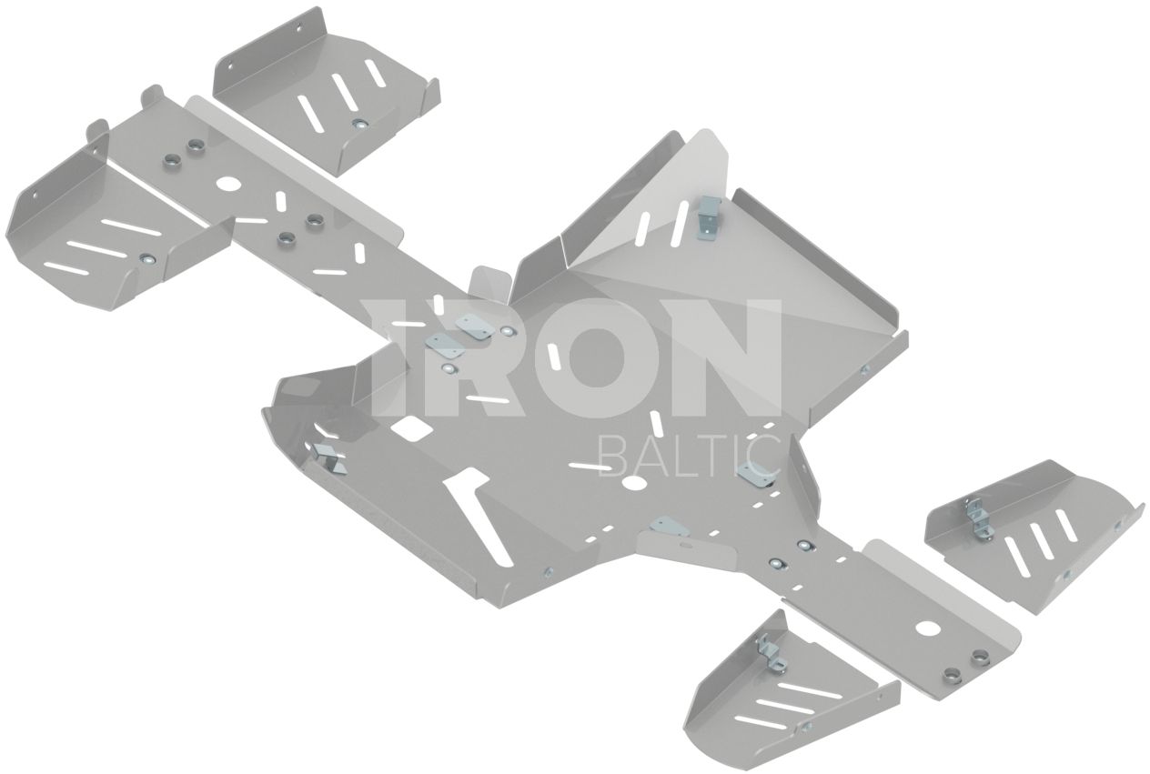 Skid plate full set (aluminium): TGB 600 LT Blade: TGB 600 LTX Blade