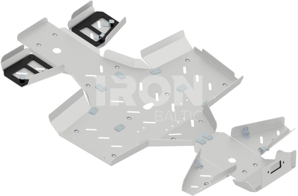 Skid plate full set (aluminium): Kymco MXU 700 (-2019)