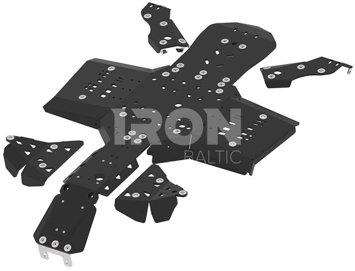 Skid plate full set (plastic): CanAm G2 Outlander: 650 / 850 / 1000: ( 2019-2024)