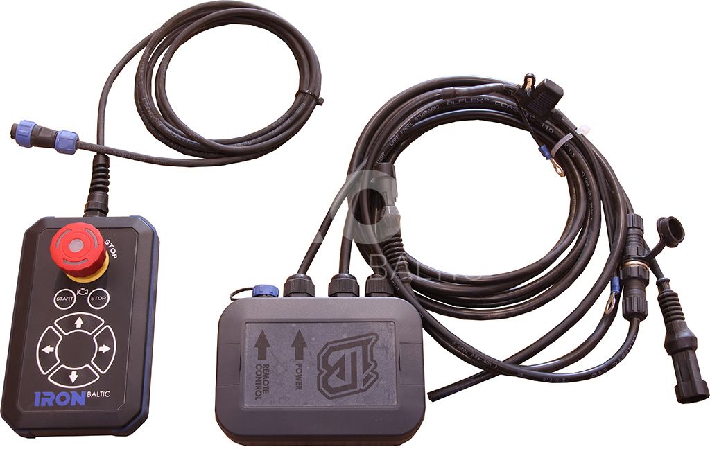 Remote control set: with wiring and relays: for IB snow blower