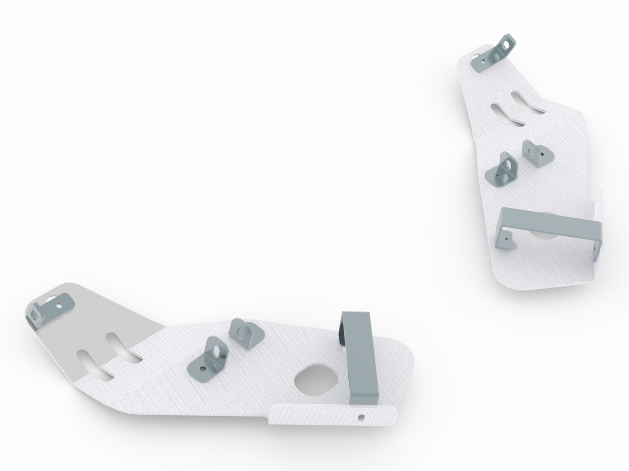 Rear A-arm guards (aluminium)