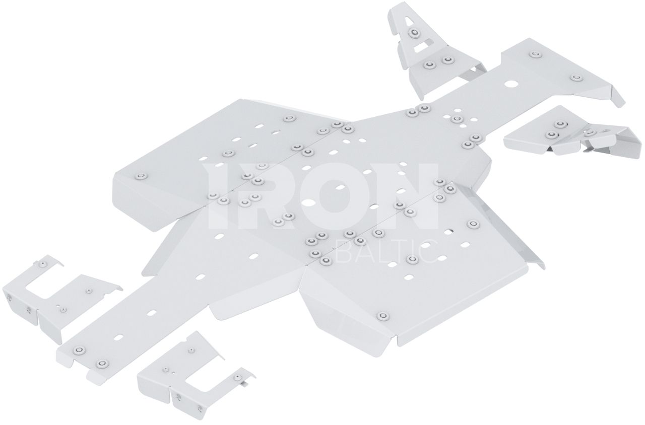 Skid plate full set (aluminium): Polaris Sportsman 570 X2 Nordic Pro (MY2025+)