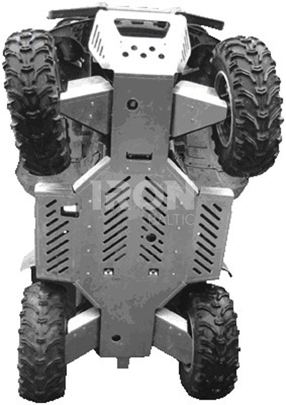 Skid plate full set (aluminium): Yamaha Grizzly 660