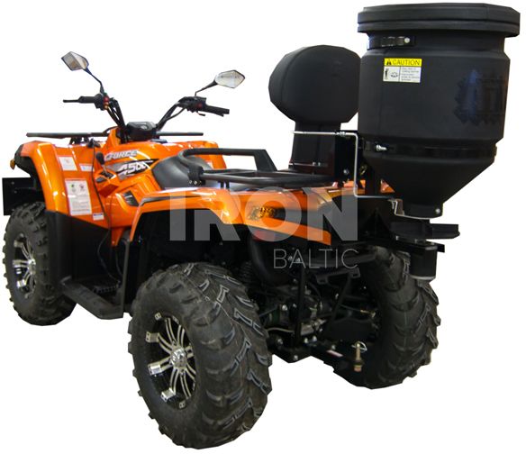 Universal spreader 57L: rack and 2" receiver fitment