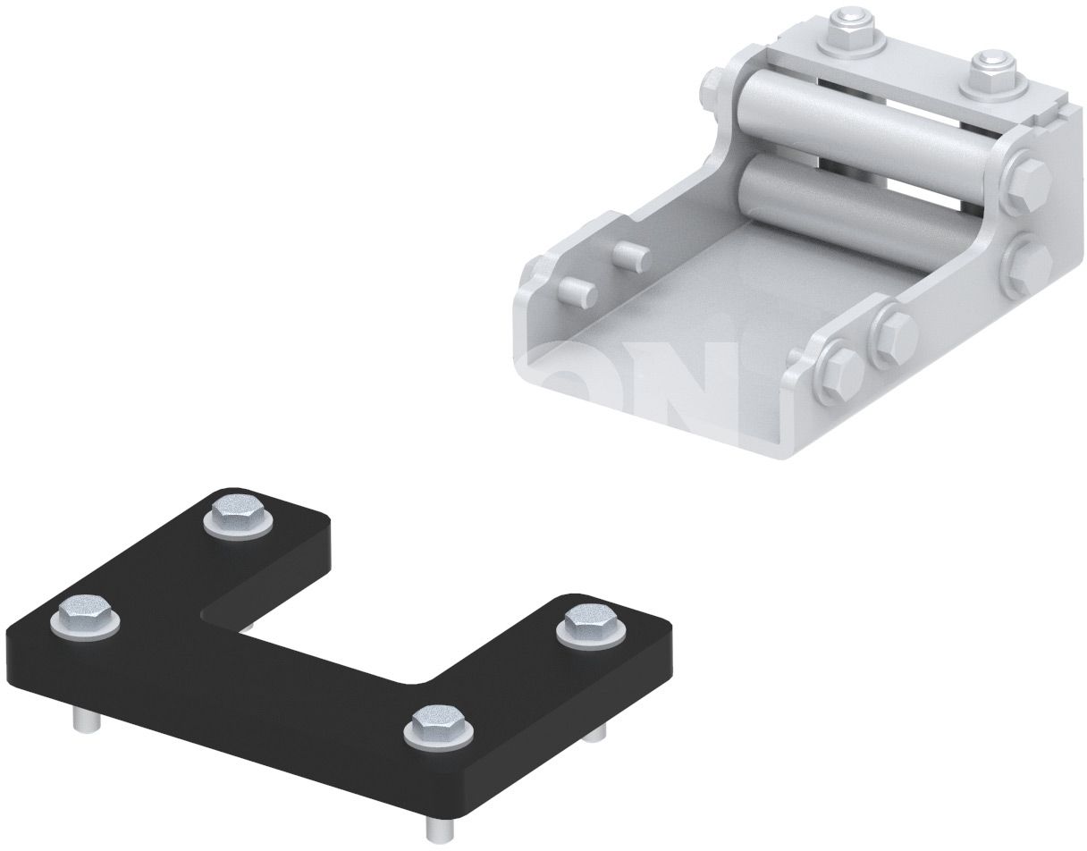 Rear winch mounting kit: CanAm Outlander 6x6