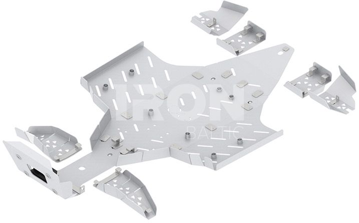 Skid plate full set (aluminium): Polaris Sportsman Touring: XP 1000 (2018+)