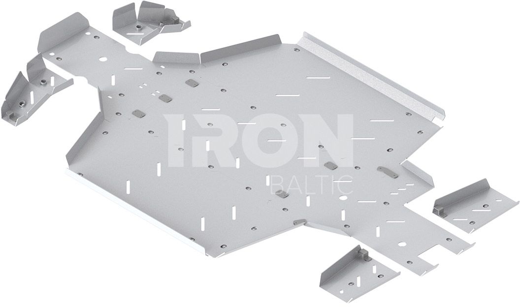 Skid plate full set (aluminium): CFMOTO UFORCE 1000 (2022+)