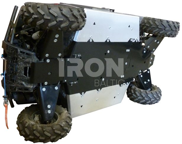 Skid plate full set (aluminium/plastic): Polaris Ranger: 900 XP / 1000 Diesel