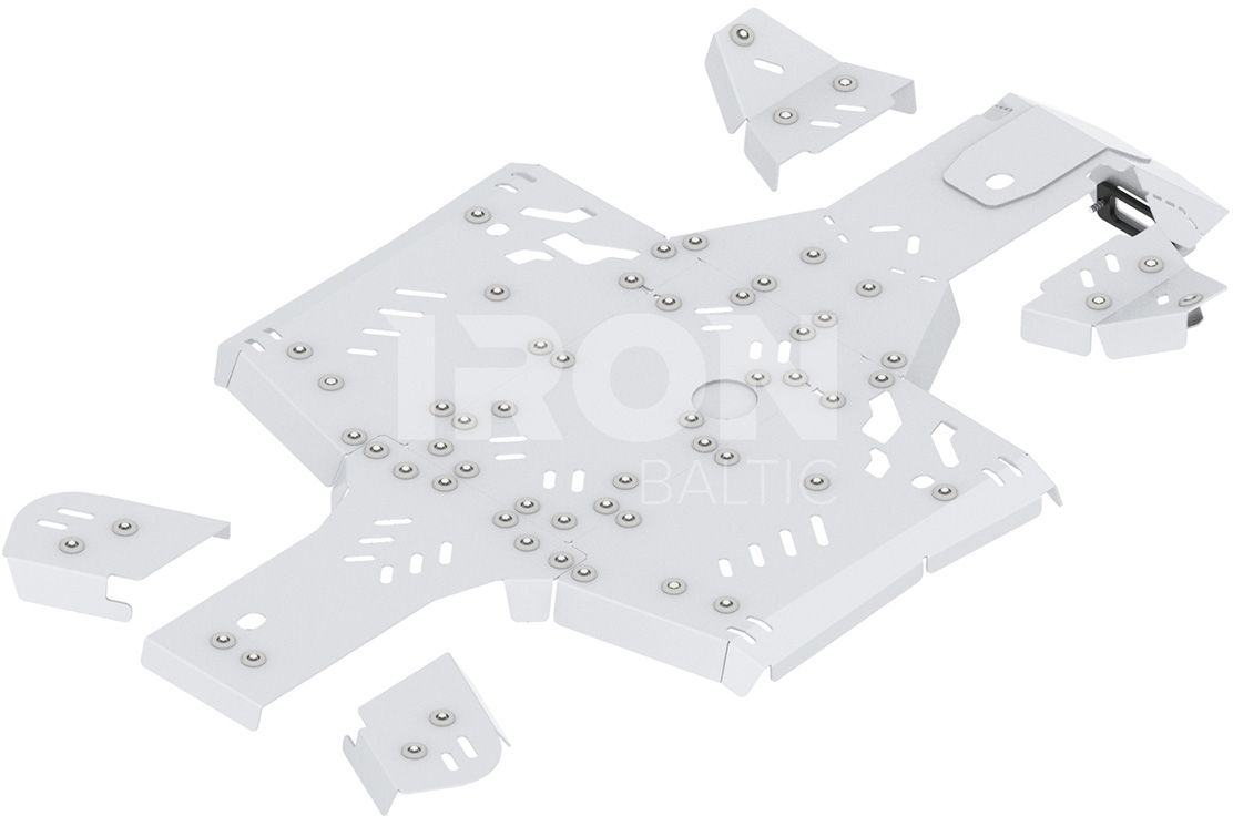 Skid plate full set (aluminium): CFMOTO CFORCE 450-L / 520-L (2022+)