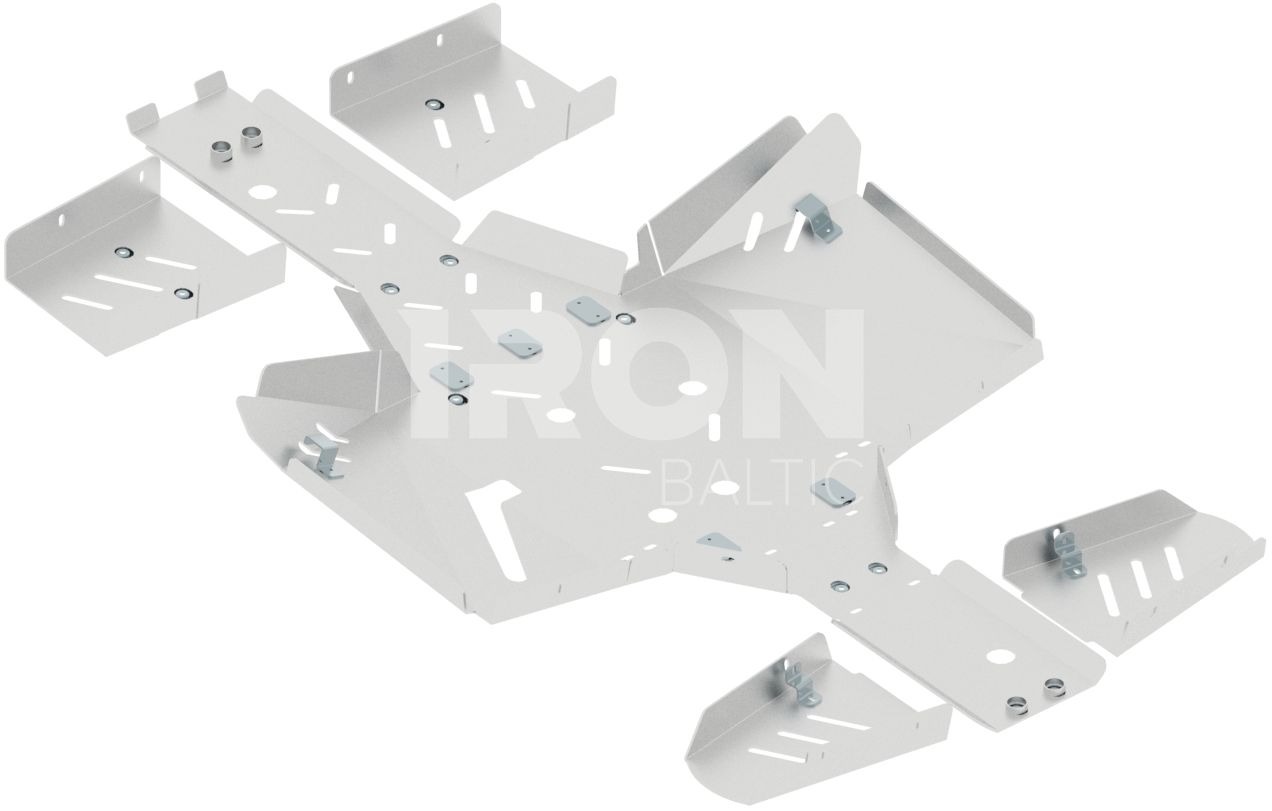 Skid plate full set (aluminium): TGB 1000 Blade: TGB 1000 LTX Blade