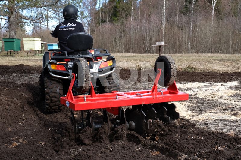 Flip over disc cultivator