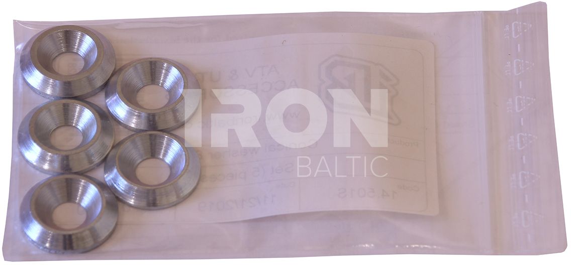 Conical washers (5pcs): 8 mm / 0,3 in