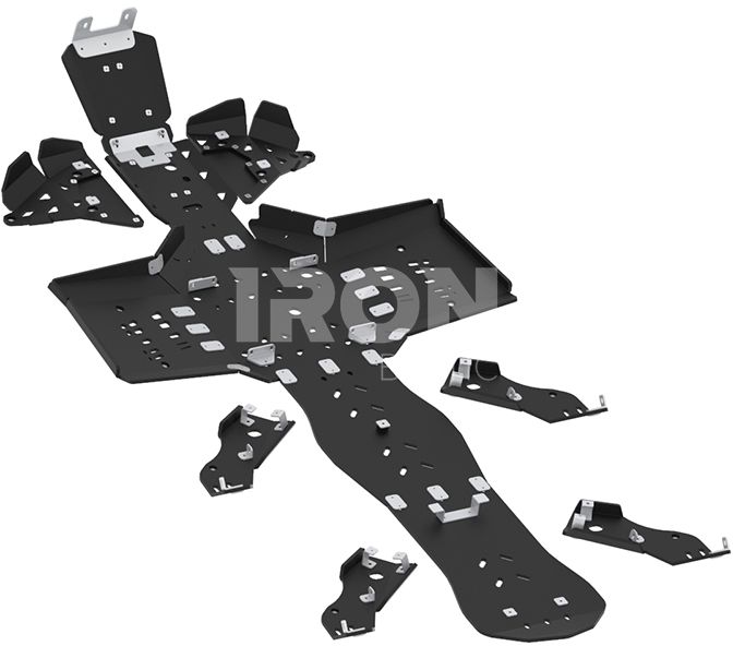 Skid plate full set (plastic): CanAm G2 Outlander 6x6: (2019+)
