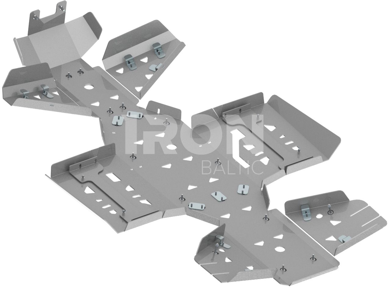 Skid plate full set (aluminium): Arctic Cat Alterra 550 / 700