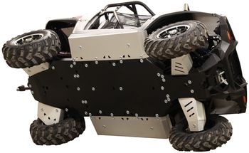 Skid plate full set (aluminium/plastic): Polaris RZR 570