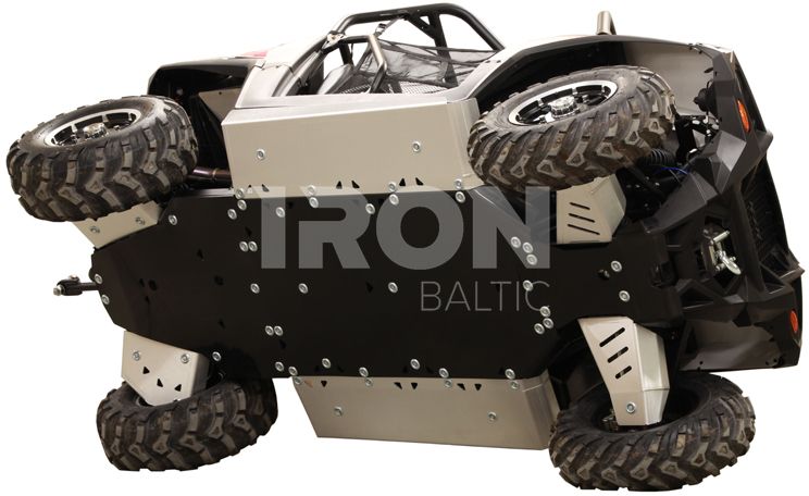Skid plate full set (aluminium/plastic): Polaris RZR 570