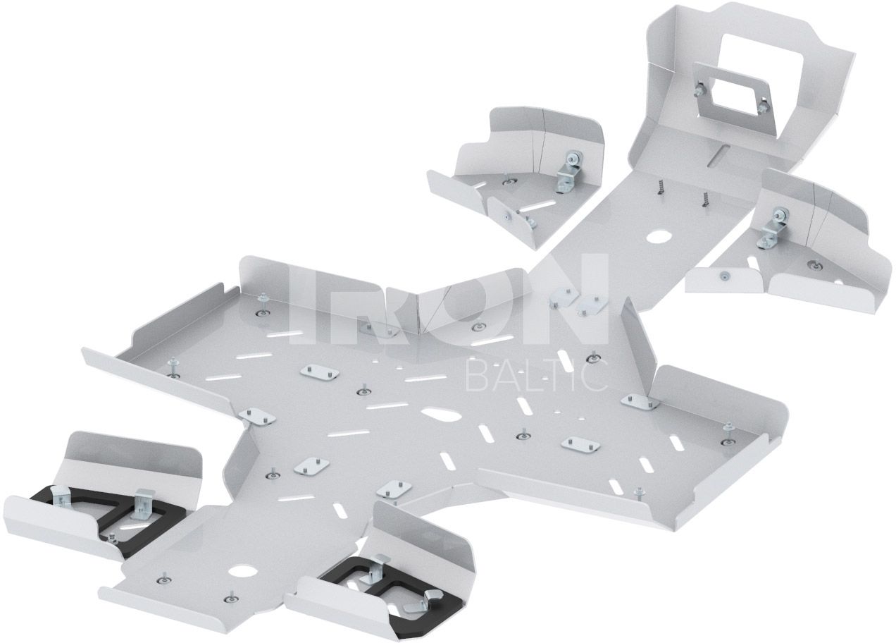 Skid plate full set (aluminium): Kymco MXU 700 (2020+)