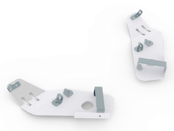 Rear A-arm guards (aluminium)