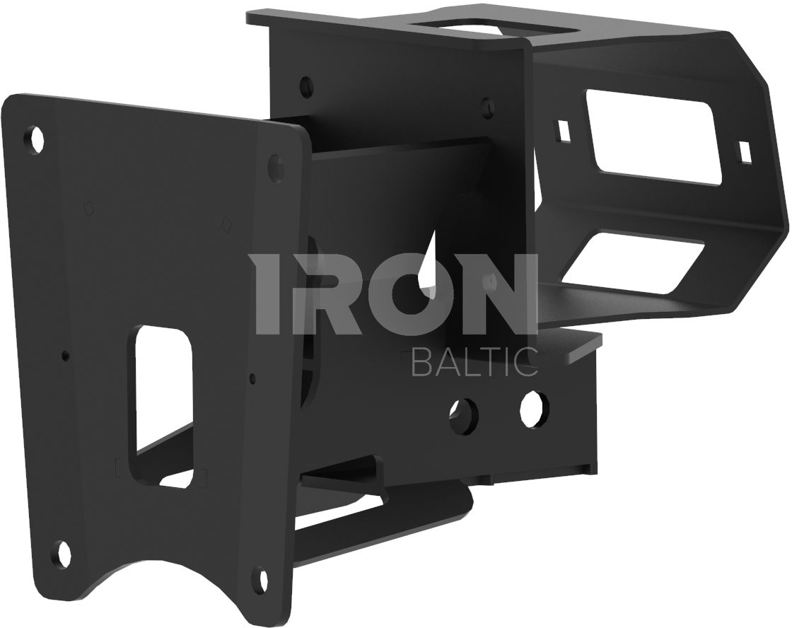Rear winch mounting kit: Polaris RZR PRO XP