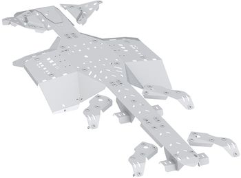 CanAm G2 Outlander 6x6 MAX - skid plate full set aluminium: (2019+)