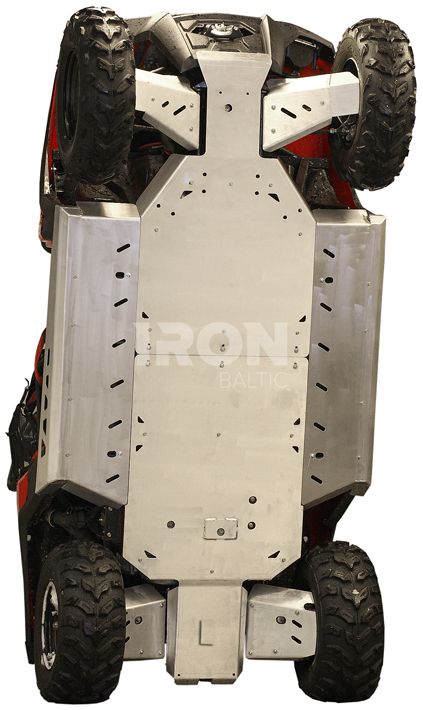 Skid plate full set (aluminium): Polaris RZR 800 S