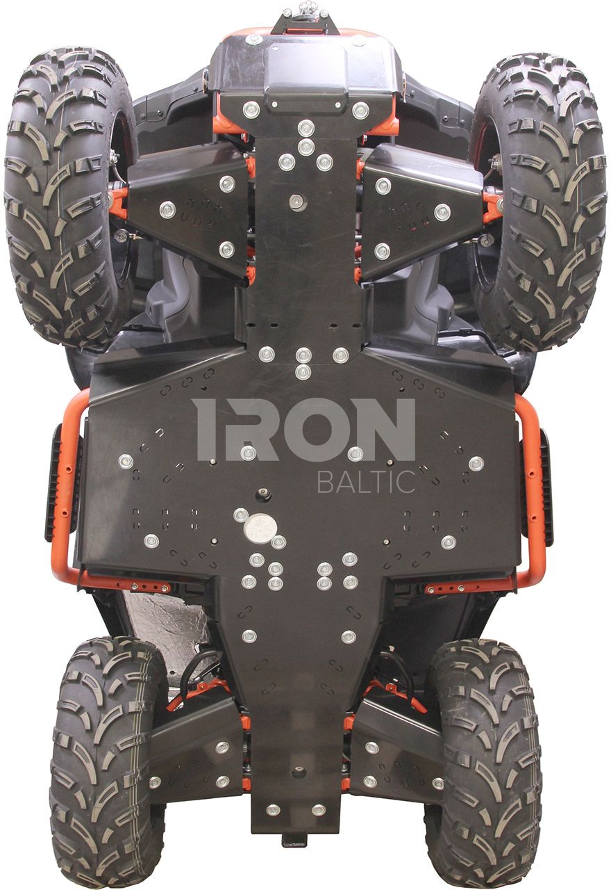 Skid plate full set (HDPE plastic): Segway Snarler AT6 L