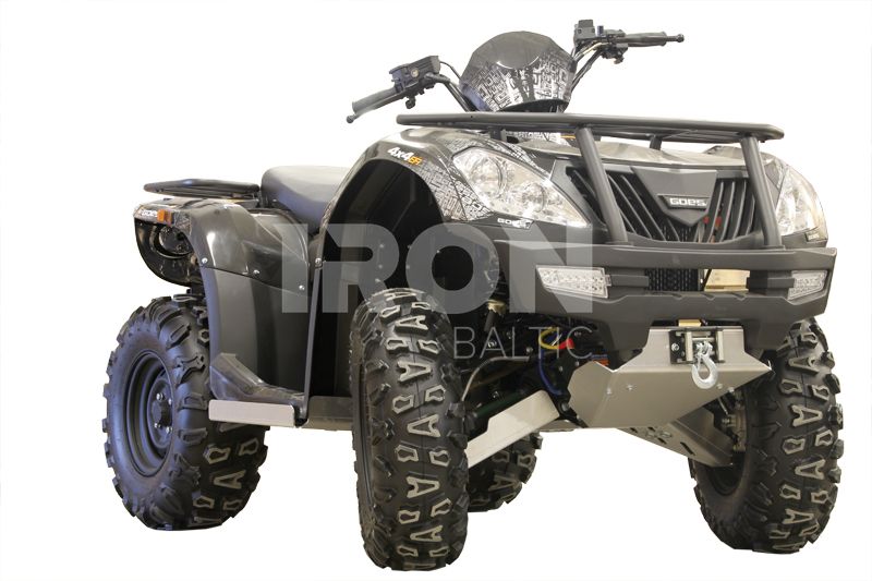 Skid plate full set (aluminium): GOES Cobalt / Iron