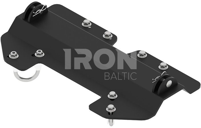 Mid-mount adapter: Polaris RZR 1000 XP / RZR 900 S / RZR 1000 S ( for long push tubes )