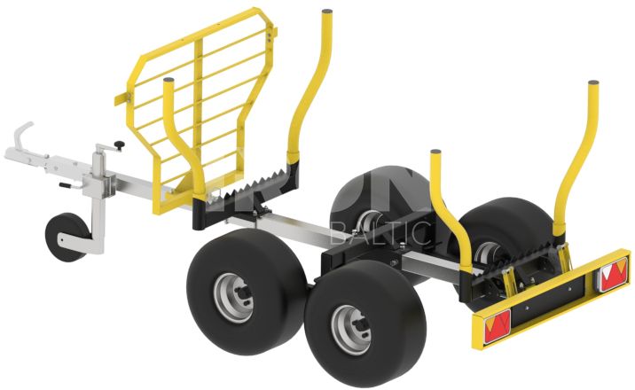 Timber trailer IB 1200 R1a: with road use homologation