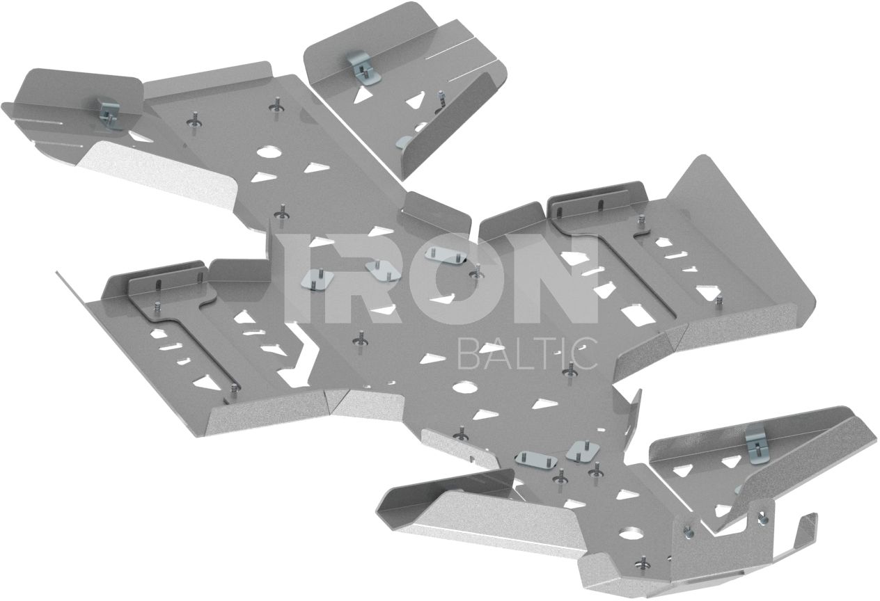 Skid plate full set (aluminium): Arctic Cat Alterra 550 / 700