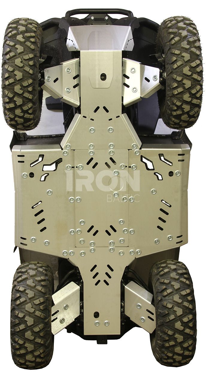Skid plate full set (aluminium): CFMOTO CFORCE 450-L / 520-L (2022+)