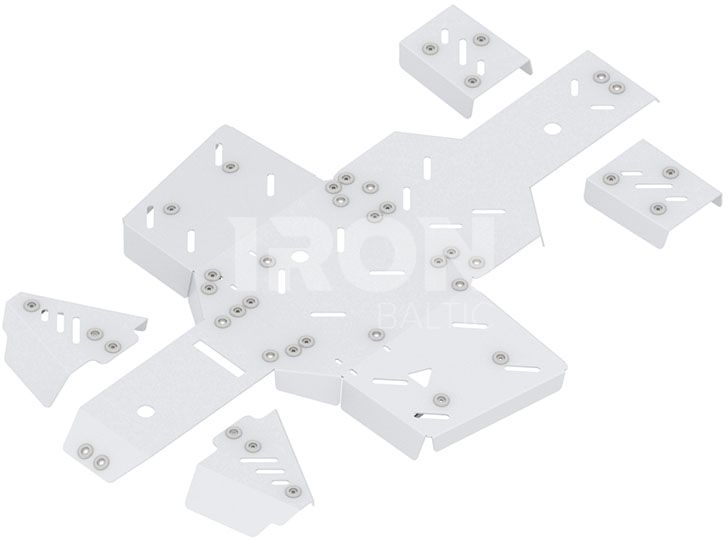 Skid plate full set (aluminium): Linhai 500