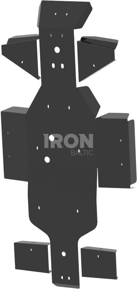Skid plate full set (plastic): Linhai 400