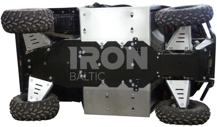 Skid plate full set (aluminium/plastic): Polaris Ranger 570: (2015-2021)