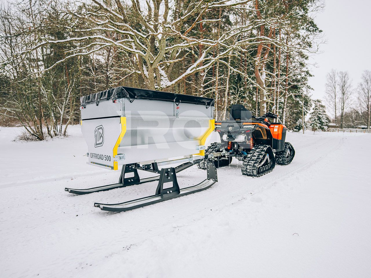 Trailer Skis (OFFROAD 500): for IB trailer p/n 89.1000 / 89.1100