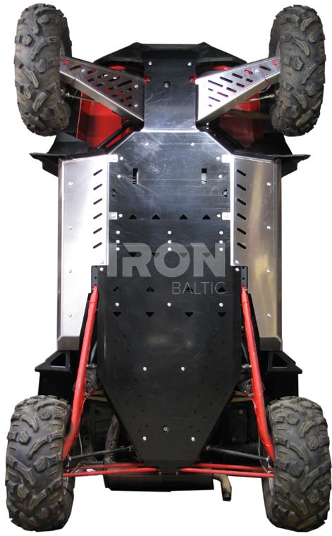 Skid plate full set (plastic): Polaris RZR 900 XP (-2014)