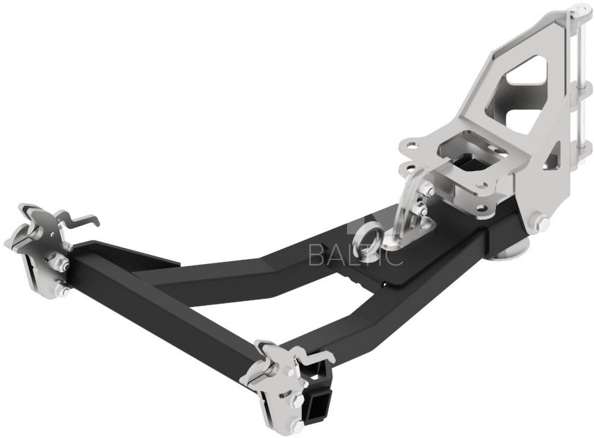 UTV Front mount quick attach push tube: V-Plow G2 1800