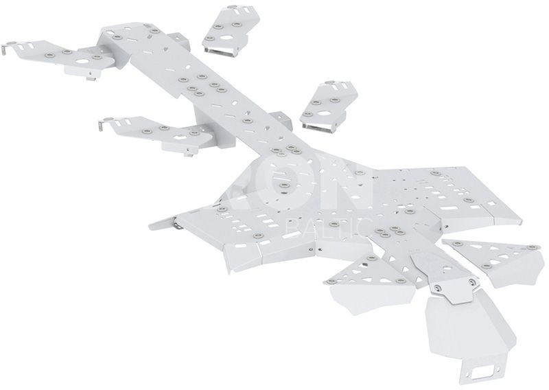 CanAm G2 Outlander 6x6 MAX - skid plate full set aluminium: (2017-2018)